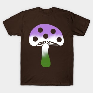 Genderqueer Pride Mushroom T-Shirt